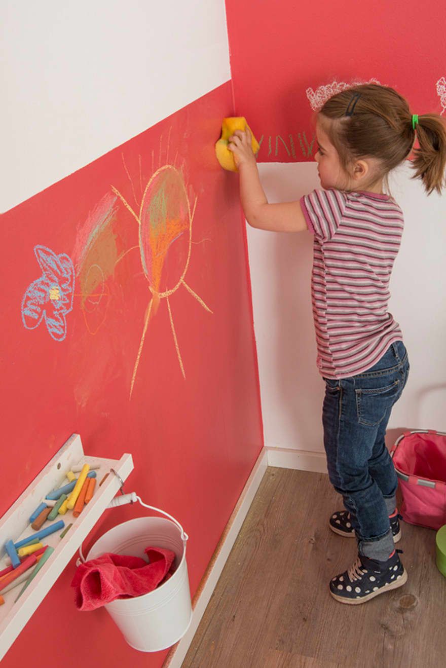 Kinderzimmerwand zur Tafel machen | homify