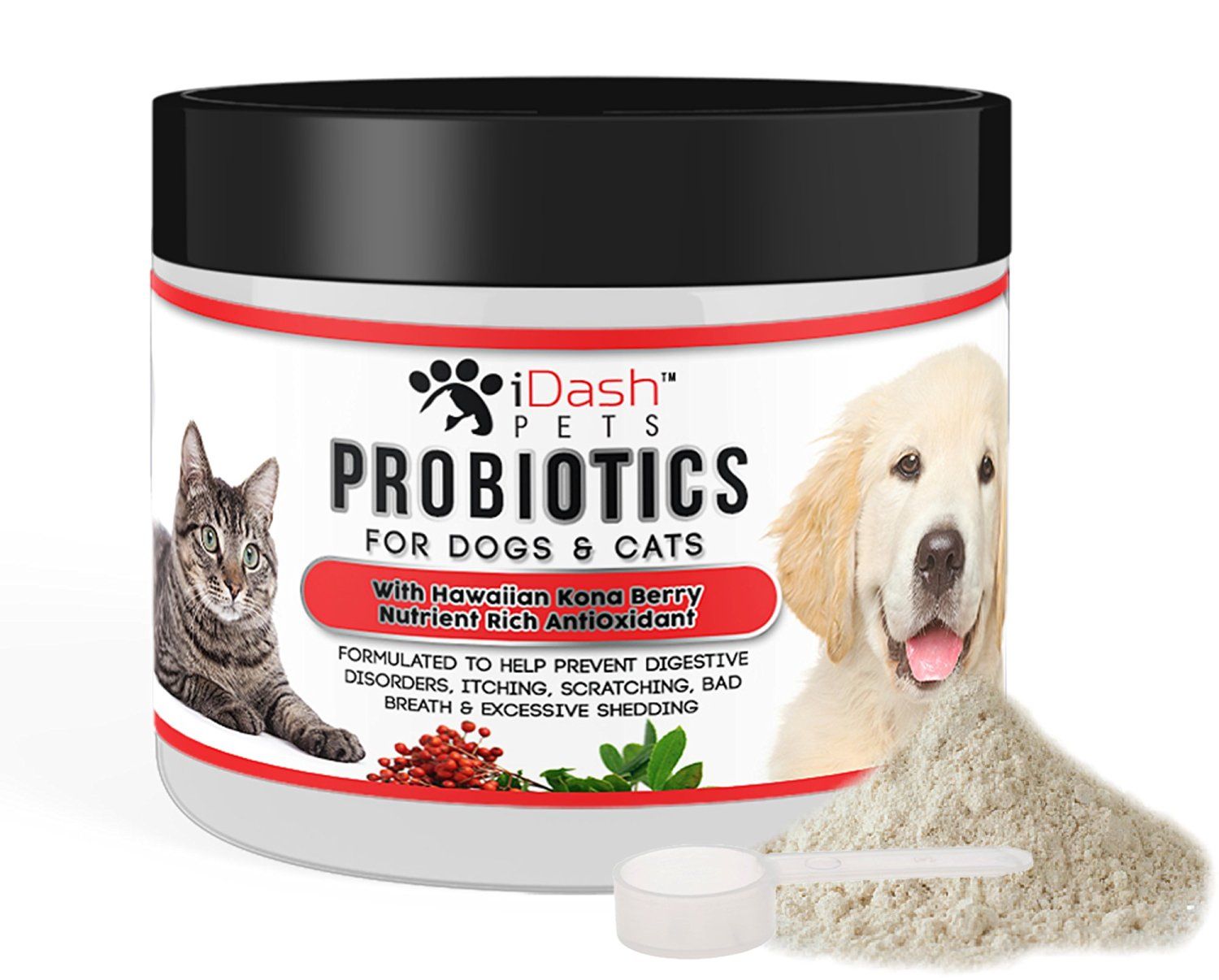 iDash Pets Advanced Formula Probiotics for Dogs and Cats - 100 ... | Dog Food Allergy Bad Breath
iDash Pets Advanced Formula Probiotics for Dogs and Cats - 100 ... | Dog Food Allergy Bad Breath