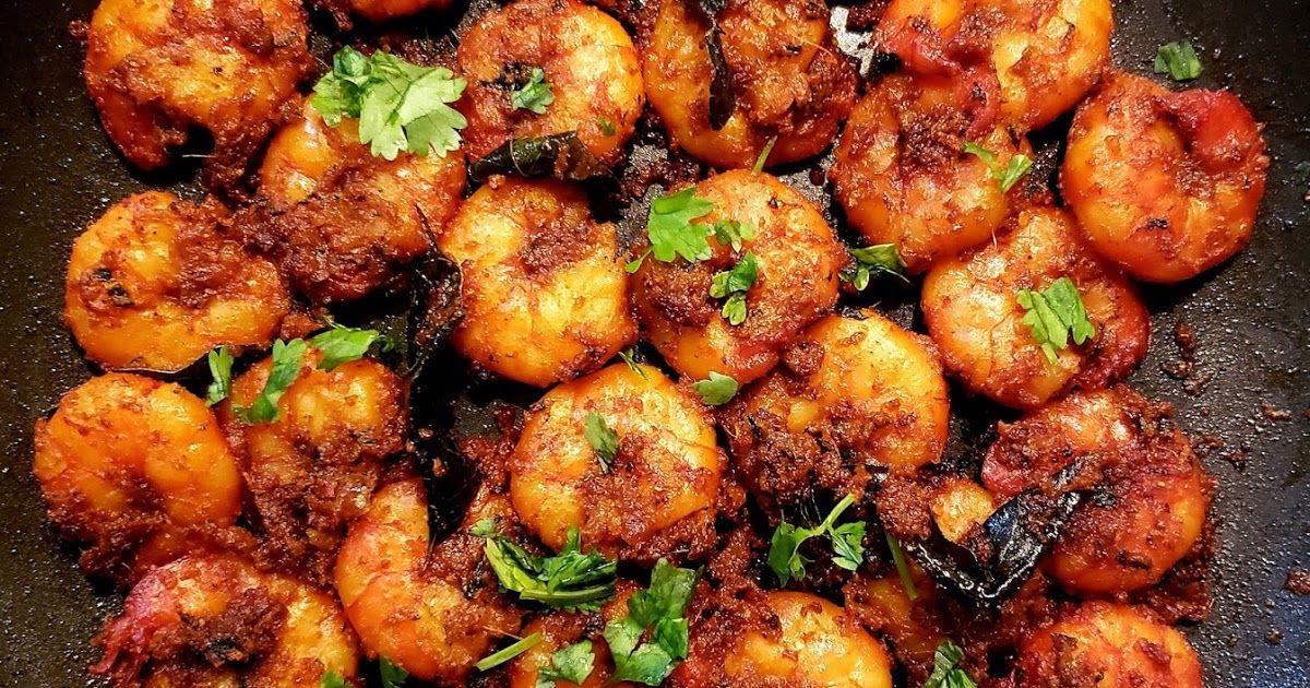 Prep Time: 5min Cook Time: 30min Total Time: 35min Yield: 4-5 Servings Ingredients 500 Grams Tiger Prawns/Shrimp, peeled & deveine... Prawn Recipes, Fried Fish Recipes, Shrimp Recipes Easy, Seafood Recipes, Indian Food Recipes, Vegetarian Recipes, Cooking Recipes, Prawns Fry, Prawn Shrimp
