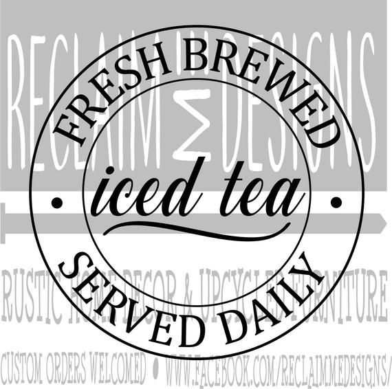 Download Fresh brewed iced tea SVG and PNG file | Etsy in 2020 ...