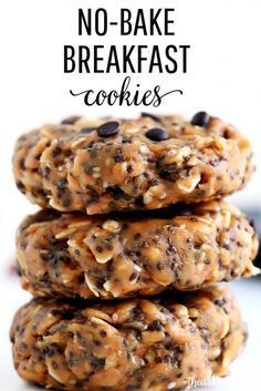 No-Bake Breakfast Cookies - I Heart Naptime