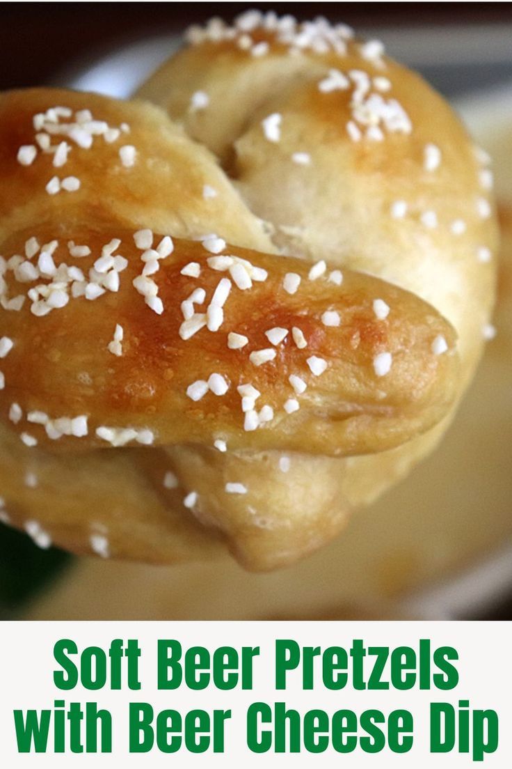 A close up shot of a soft beer cheese pretzel with pretzel salt. Pretzel Cheese, Beer Cheese Dip, Beer Pretzels, Soft Pretzels, Baking Soda Bath, Pretzel Shape, Seasonal Cooking, Soften Cream Cheese