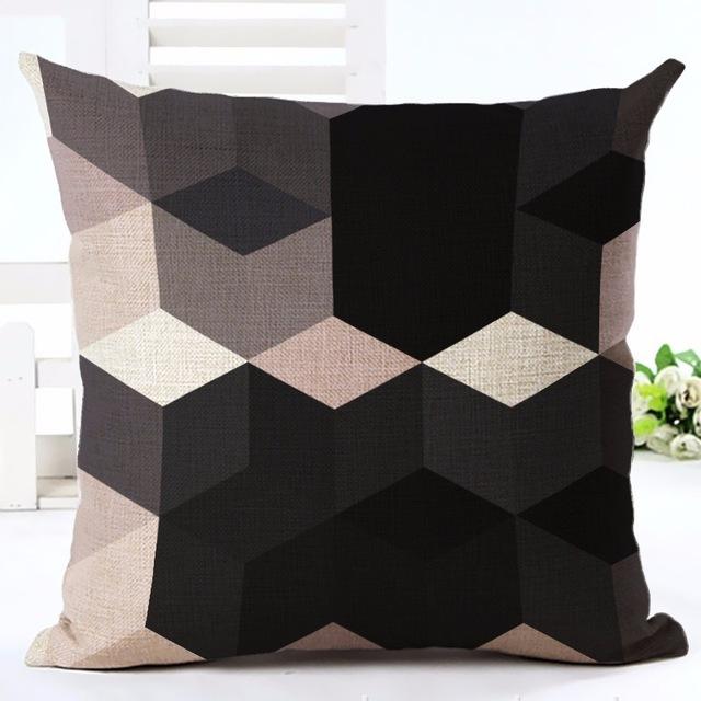 Nordic Style Geometric Diamond Throw Fashion geometric diamond pillow