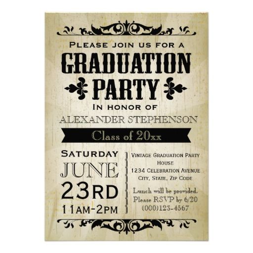 how to make grad party invitations