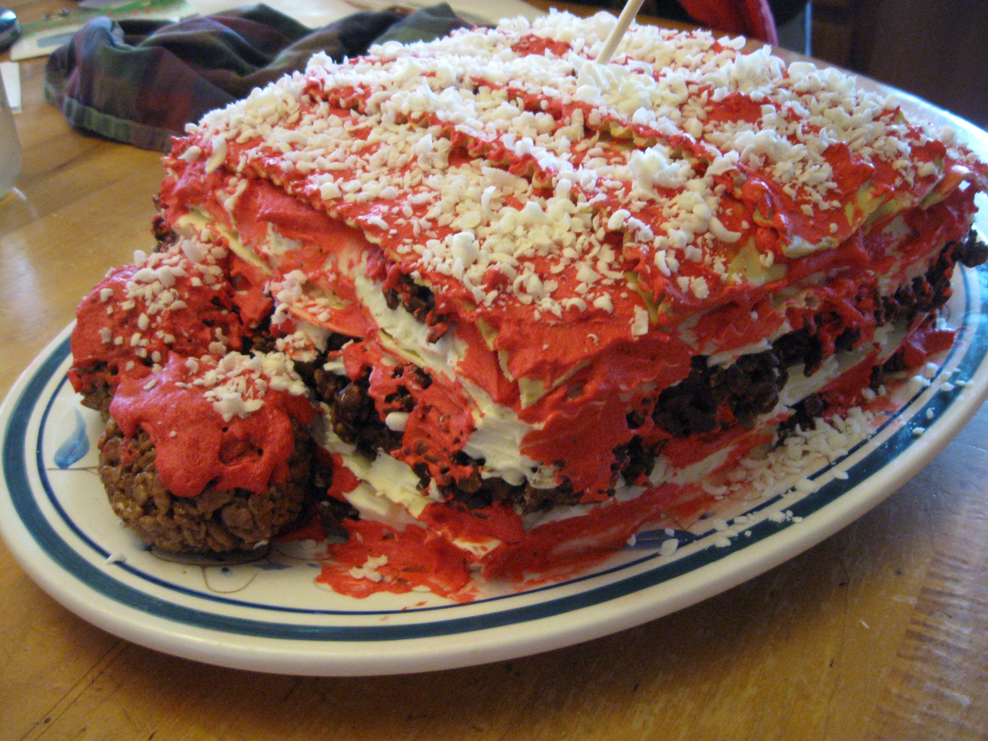 Chocolate Covered Rice Krispies Make Up The Ground Beef Layer Chocolate Covered Rice Krispies Make Up The Ground Beef Layer