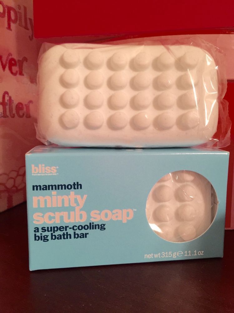 Bliss Mammoth Minty Scrub Bar Soap 11 Ounce Nubbie Scrubby Maging Bliss Mammoth Minty Scrub Bar Soap 11 Ounce Nubbie Scrubby Maging New