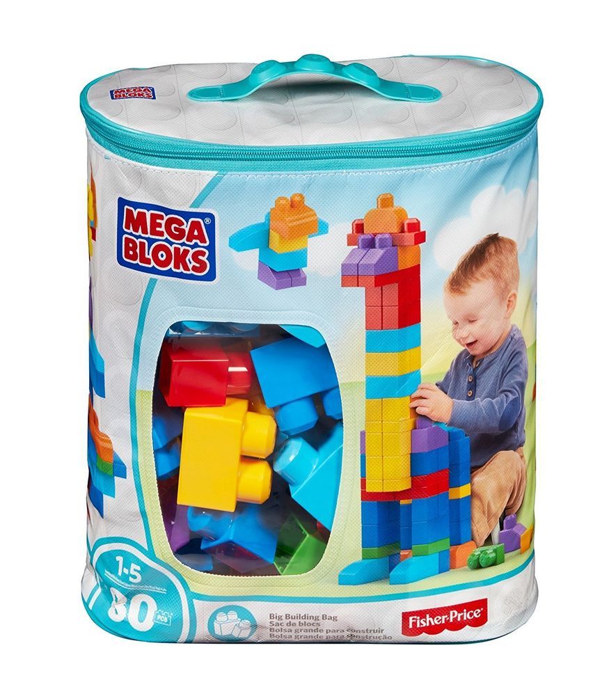 Building Blocks Bag Kids 80 Piece Classic Mega Bloks Builders Building Blocks Bag Kids 80 Piece Classic Mega Bloks Builders Play Fun New