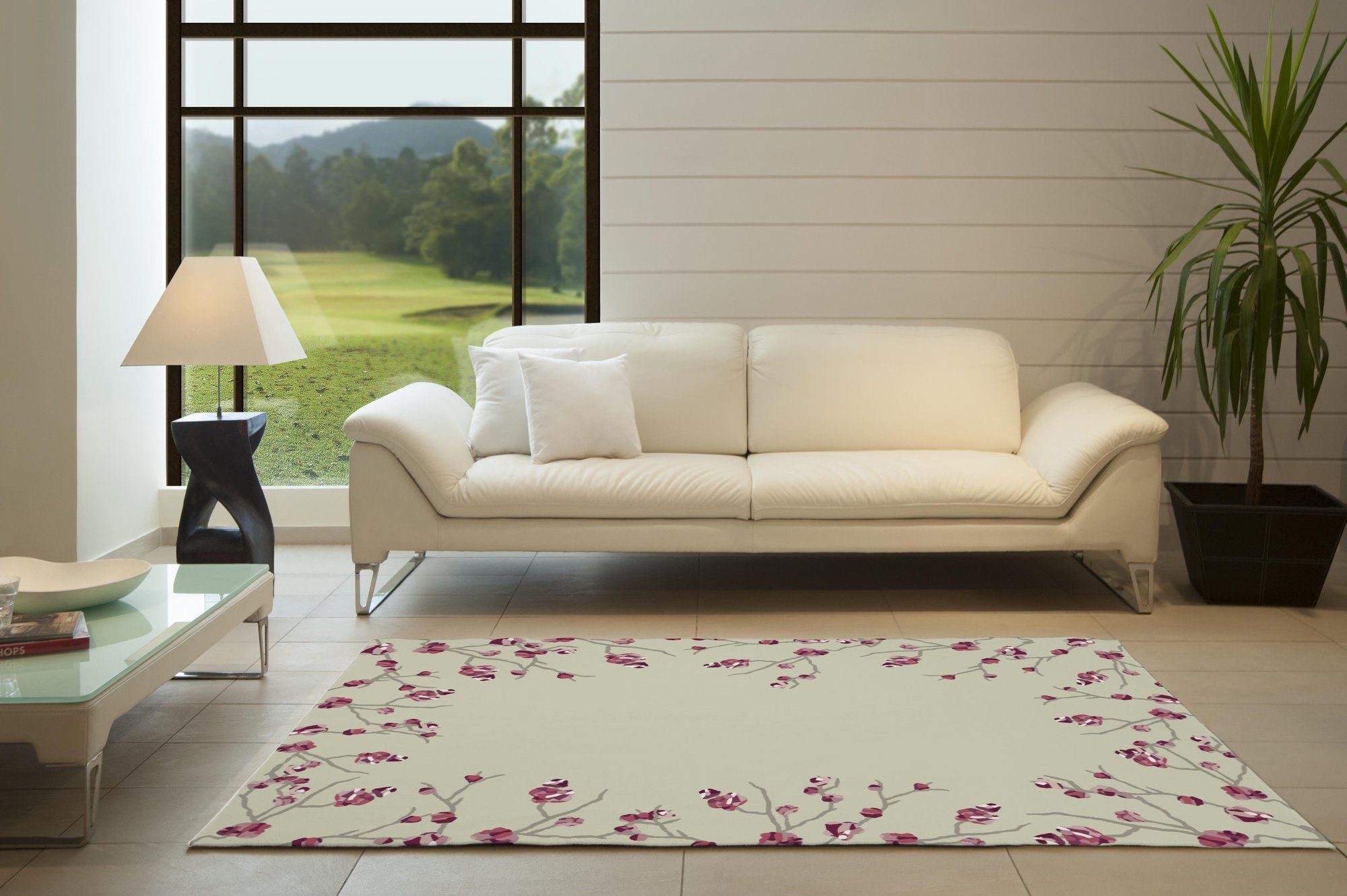 Pine Hollow Cherry Blossom Beige Area Rug Pine Hollow Cherry Blossom Beige Area Rug