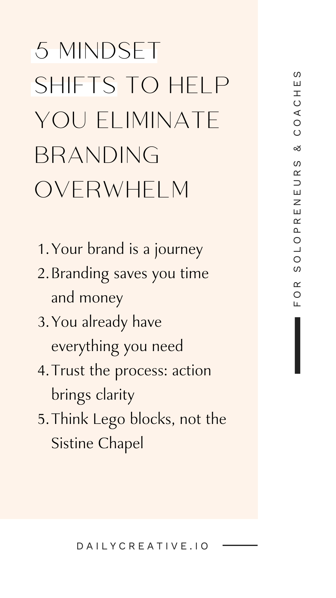 Feeling stuck or lost with your branding journey? Just like with anything else in life… the right attitude can make the process feel easier, smoother, and “figureoutable” as Marie Forleo would say. So, let’s take a look at how you can shift your mindset slightly to change your attitude about branding and eliminate the branding overwhelm. Check out my latest video blog on 5 Mindset Shifts to Help You Eliminate Branding Overwhelm. #branding #brandstrategy #smallbusinessbranding Branding 101, Branding Resources, Branding Your Business, Creative Business, Business Tips, Branding Design, Branding Ideas, Branding Process, Online Business