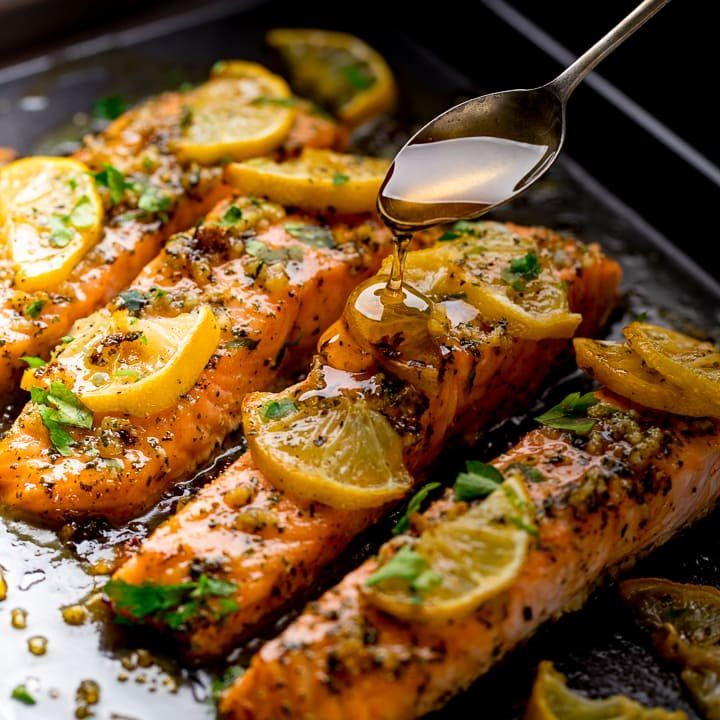 Honey Garlic Butter Baked Salmon Easy Salmon Recipes Salmon Recipes Honey Garlic Butter Baked Salmon Easy Salmon Recipes Salmon Recipes