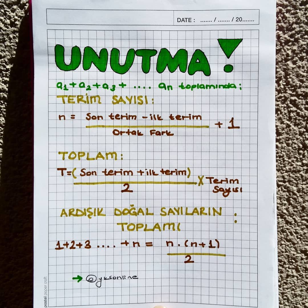 789 Begenme 22 Yorum Instagram Da Yks Tyt Ayt Kpss Notlari Yksonline Kaydederken Begenelim Lutfen 2021 Temel Matematik Matematik Egitim Felsefesi