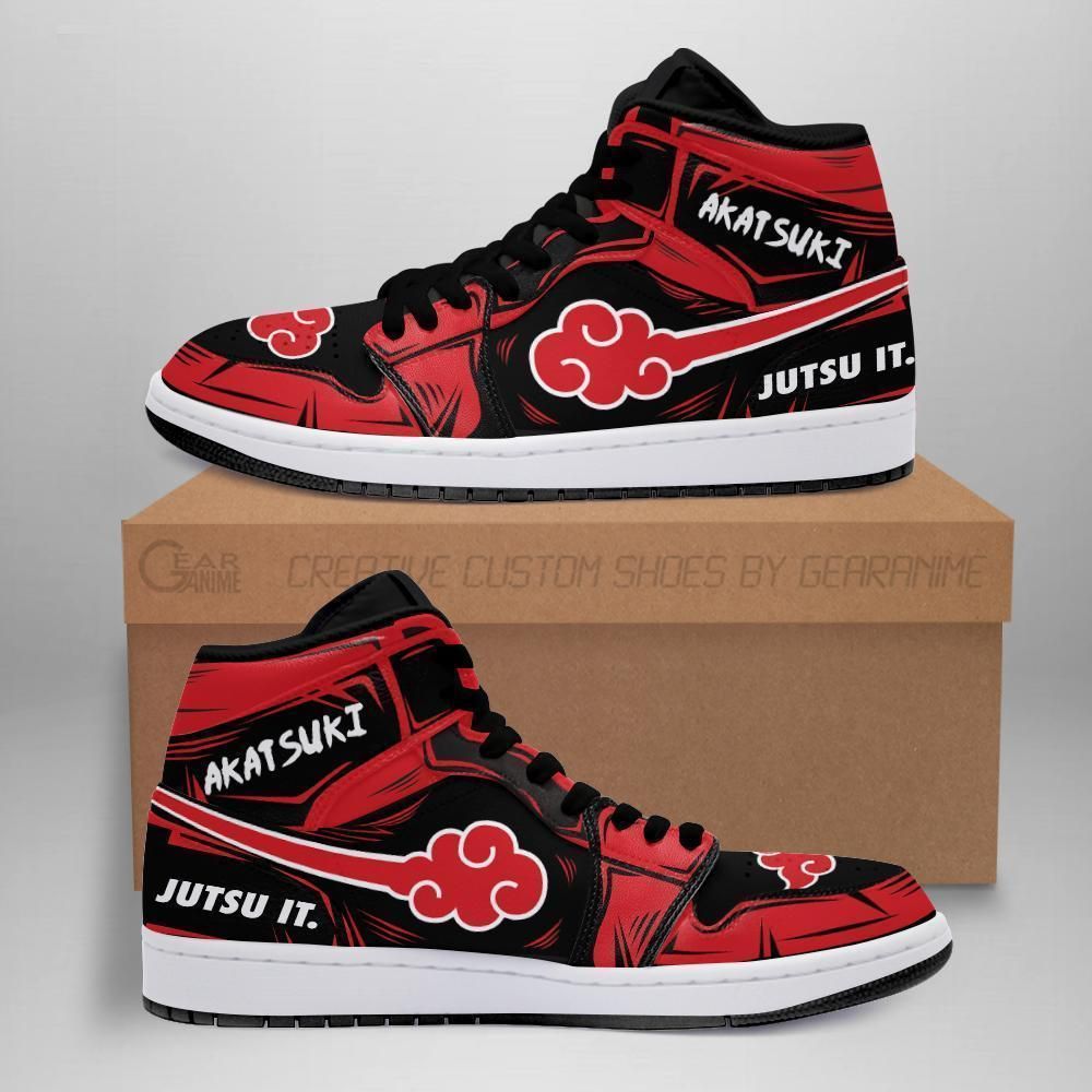 Akatsuki Jordan Sneakers Cloud Jutsu It Naruto Ani Akatsuki Jordan Sneakers Cloud Jutsu It Naruto Ani