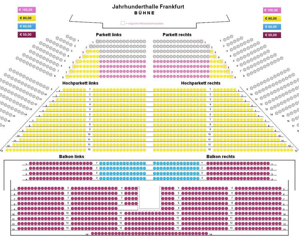 Jahrhunderthalle Frankfurt Sitzplan Jahrhunderthalle Frankfurt Sitzplan