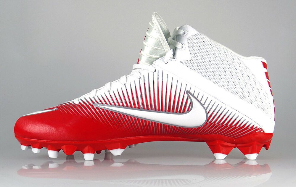 red and white nike vapor football cleats