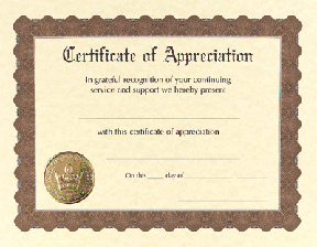 appreciation certificates 6 count 3 95 from great great papers templates