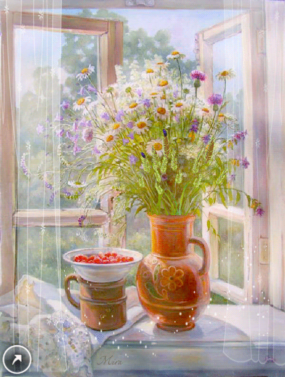 Goodmorning wind blowing thrue the open window..Animated ...
Open Window At Morning