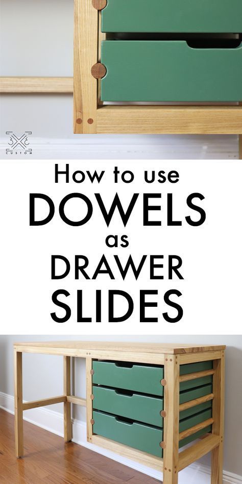 Building a Desk with Dowel Drawer Slides