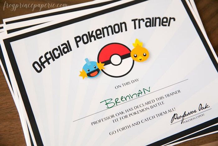 pokemon party printables