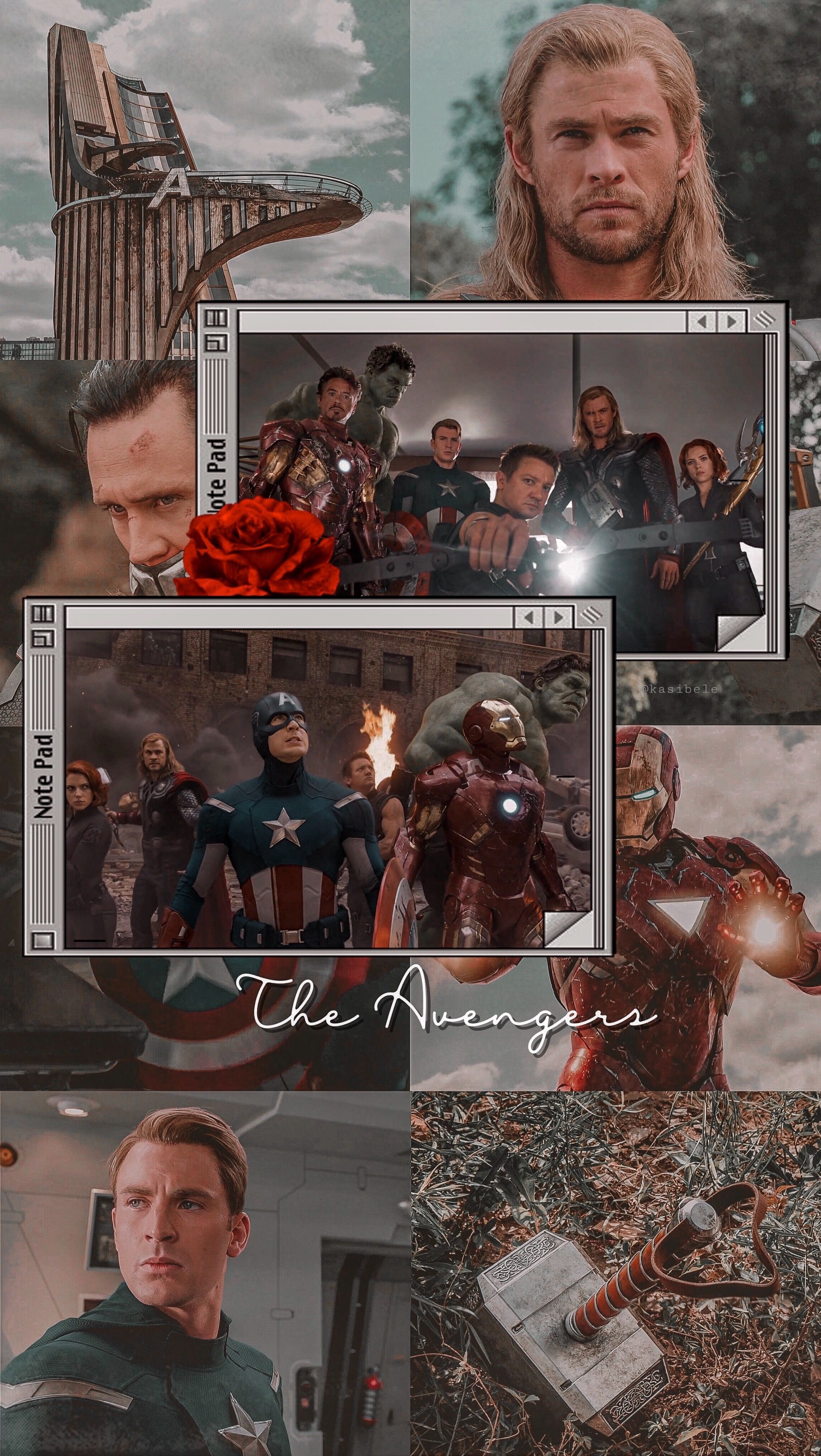 The Avengers by kasibele Marvel background, Marvel comics