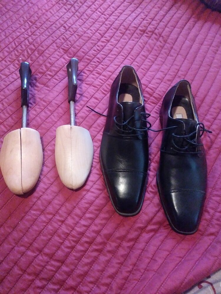 joseph abboud black patent dress shoe