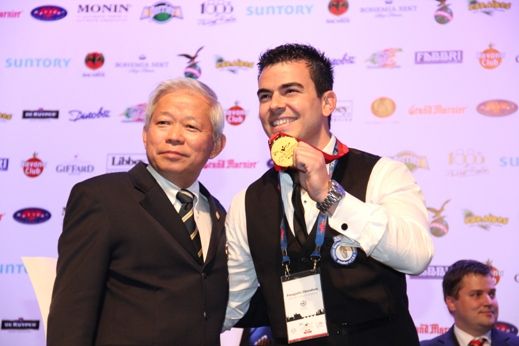 16-22 August 2013: The International Bartenders Association held at Hilton Hotel in Prague, the largest and most historic competition at international level for bartenders, World Cocktail Championships 2013. Great success for Greece was winning the 1st place in the category of Long Drink by Panagiotis Gkovatsos Prague Hotels, Long Drink, Bartenders, Hilton Hotel, August 2013, Competition, Greece, Category, Hold On