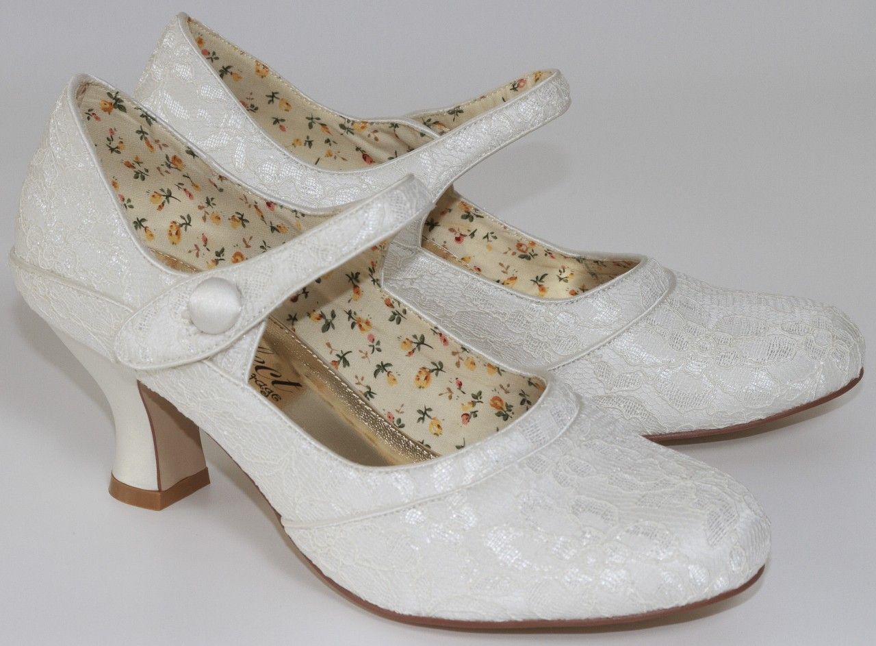 Esta Ivory Lace By Perfect Wedding Shoes Pinterest A Best Er In The Perfect Bridal Shoes Collection Esta Ivory Lace Is Vintage Inspired Mary Jane Style Court Shoe With Decorative On Trim Strap