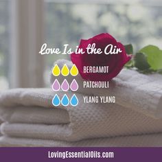 Love is in the Air Diffuser Blend by Loving Essential Oils Floral Essential Oils, Essential Oils Gifts, Citrus Essential Oil, Patchouli Essential Oil, Essential Oil Diffuser Blends, Essential Oil Recipes, Love Is, Aphrodisiac Oil, Essential Oil Aphrodisiac