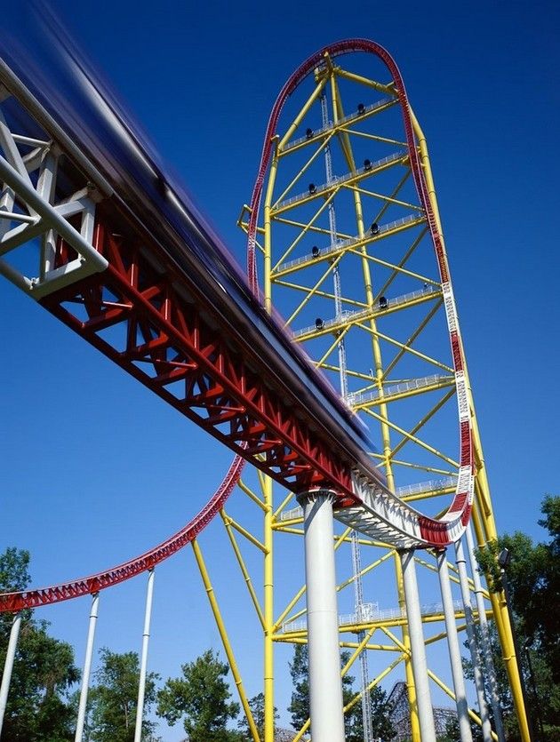 crazy roller coaster in