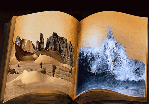 Анимированные картинки с книгами, днем рождения