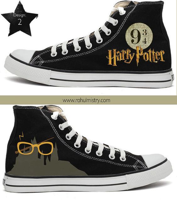 Harry Potter Handpainted Converse Shoes. by RahulMistry on Etsy | Harry  potter shoes, Converse, Converse shoes