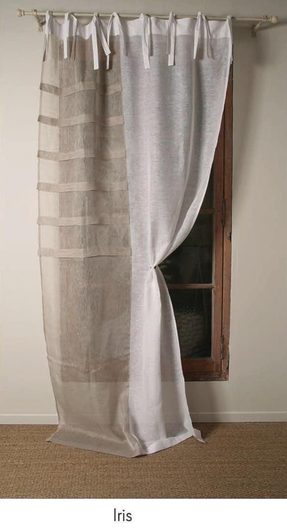 Rideau voile de lin blanc et beige Modèle IRIS | Wiɳɗ◎ω TɽҼɑʈμҼɳʈ ... Rideau voile de lin blanc et beige Modèle IRIS | Wiɳɗ◎ω TɽҼɑʈμҼɳʈ ...