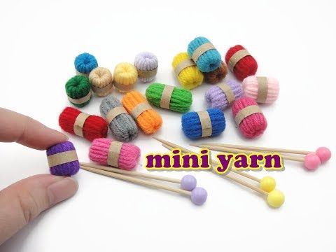 Vtg Timeless Minis Craft Kit How to Knit Book Knitting Yarn Dollhouse Miniature