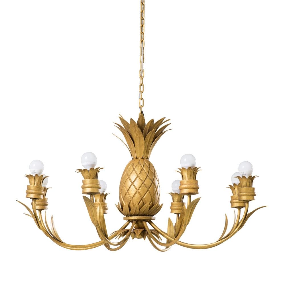 A&B Home Gold Pineapple Chandelier A&B Home Gold Pineapple Chandelier