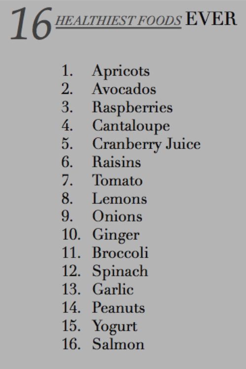16 Of The Healthiest Foods Habitos Saludables Resetas Saludables Lista De Alimentos
