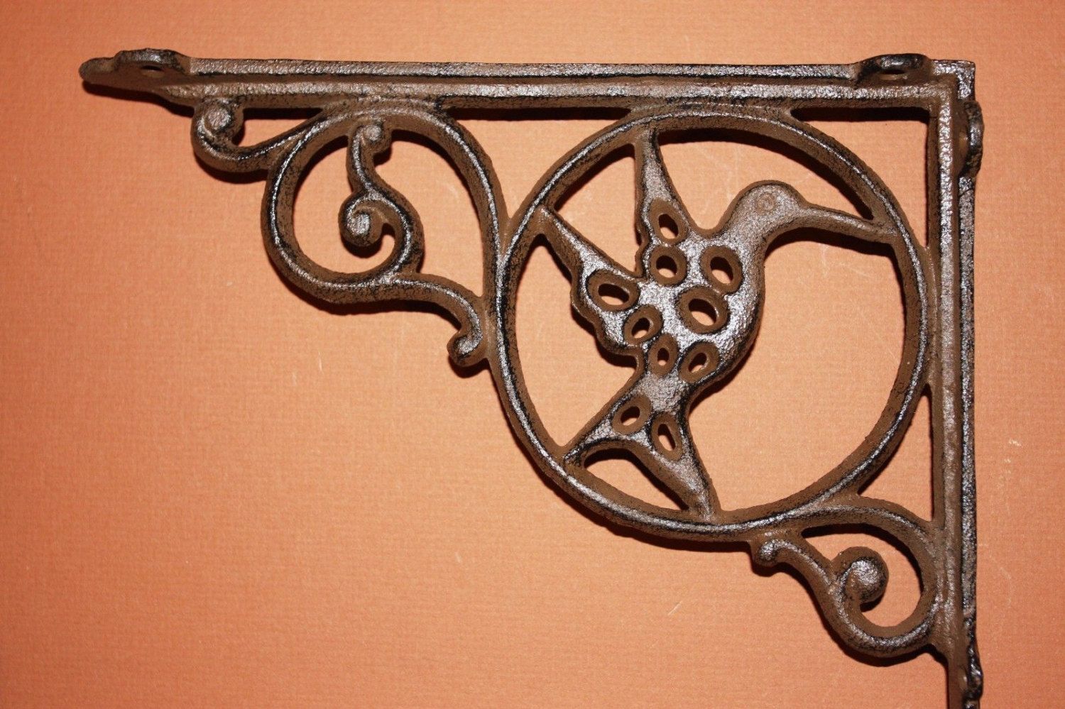 6 Cast Iron Antique Style LARGE RING Brackets Garden Braces Shelf Bracket