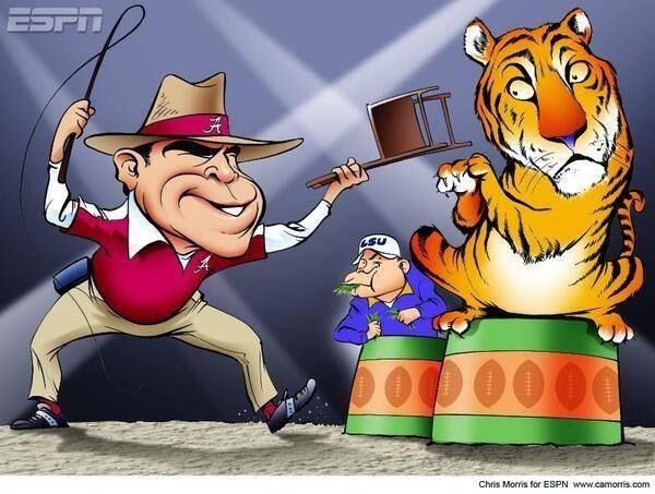 alabama vs lsu cartoon alabama football pinterest alabama