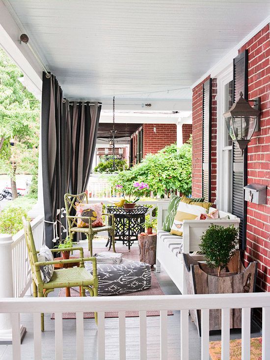 Porch Ideas Curtains Outdoor Front Porch Ideas Curtains Outdoor