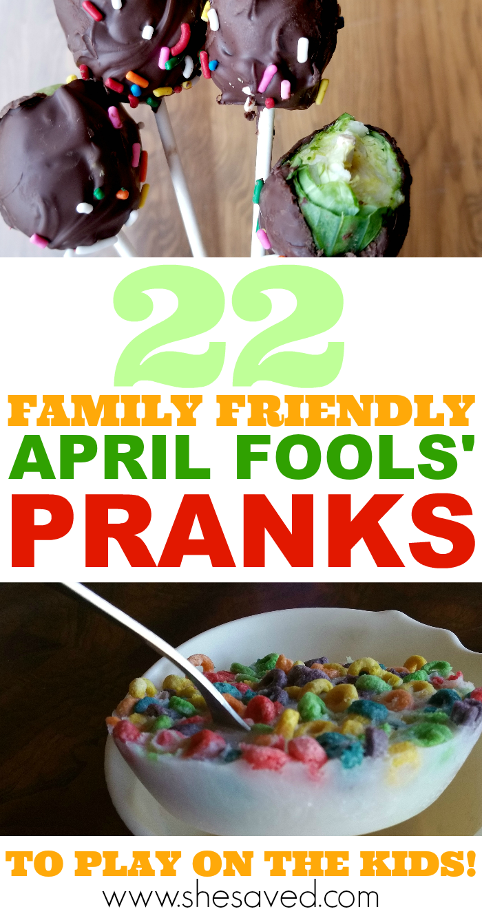April Fools' Day Prank Ideas - SheSaved® Kids April Fools Pranks, April Fools Food, April Fools Day Jokes, Best April Fools, April Fool's Pranks, Easy Pranks For Kids, Jokes For Kids, Kids Pranks, Food Pranks