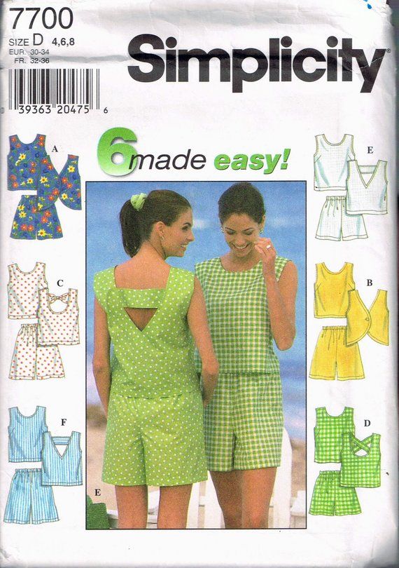 Shorts /& Pant... Butterick Ladies Easy Sewing Pattern 6225 Pyjama Top Gown