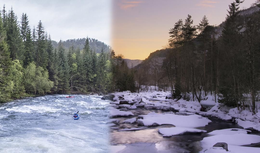 As the seasons change, so do the adventures and the stories. What stories are you telling at the moment? Photo | @boomstudiodk #sameplace2monthslater #exploremore Winter Photography, Changing Seasons, Stuff To Do, River, Change, In This Moment, Adventure, Places, Inspiration