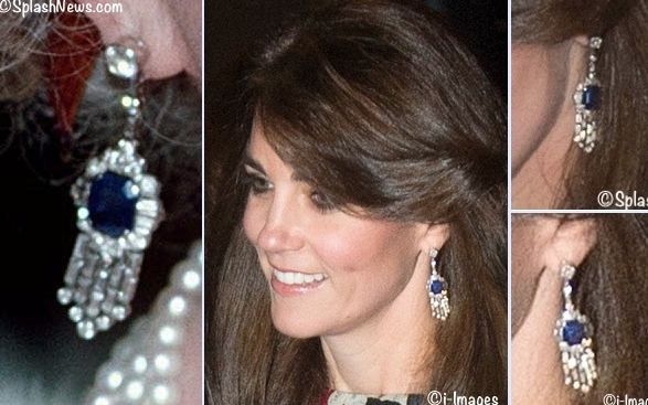 Sapphire fringe earrings