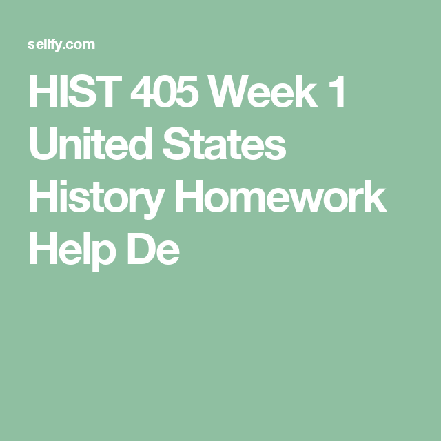 Us history homework help