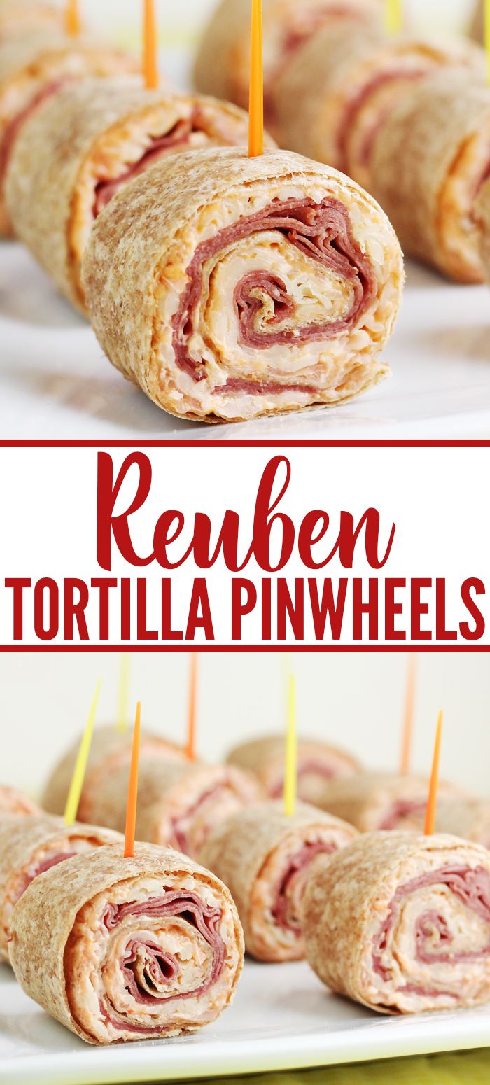 Reuben Tortilla Pinwheels
