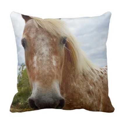 Sugar The Appaloosa Horse, Throw Horse shaped pillow | Etsy