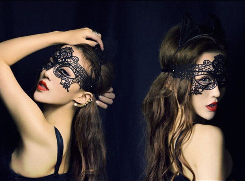 New Stylish Mask Women/'s Lace Eye Mask For Masquerade Halloween Party Prom Ball