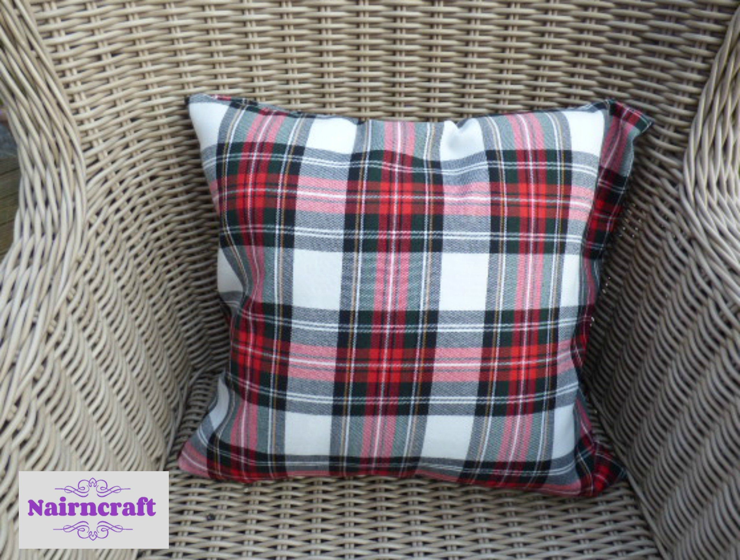 Tartan Pillow Christmas Pillow Tartan Pillow Cover Modern Farmhouse