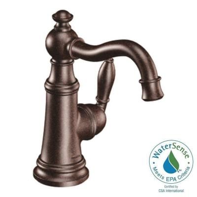 Moen Weymouth Single Hole 1 Handle High Arc Bathroom Faucet
