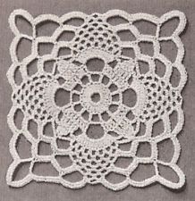 Vintage Crochet PATTERN to make Bedspread Motif Block Square SwedishModern Vintage Crochet PATTERN to make Bedspread Motif Block Square SwedishModern