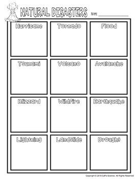 002 Natural Disasters Science Graphic Organizer Graphic 002 Natural Disasters Science Graphic Organizer Graphic