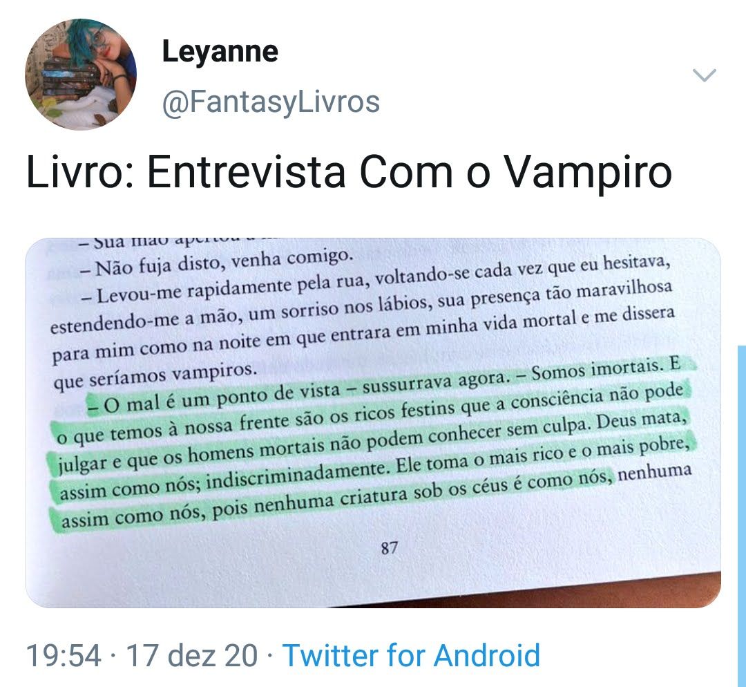 #quotes #citaçõesdelivros #citações #trechosdelivros #indicaçõesdelivros #bookstoread #twitter #livrosparaler #books #livros #entrevistacomovampiro #ascronicasvampirescas #annerice #lestat #lestatandlouis #vampiro #romance #gotico Lestat And Louis, Romance, Bullet Journal, Twitter, Quotes, Books, Anime, Interview With The Vampire, The Vamps